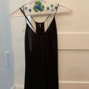 See-through black tank